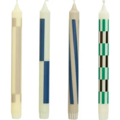 HAY Ljus-Pattern Ljus 4-pack, Blå / Grön