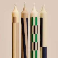 HAY Ljus-Pattern Ljus 4-pack, Blå / Grön