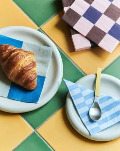 HAY Servetter & Tillbehör-Pattern Servetter 16x16 cm, Blå / Off-white