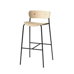 &Tradition Barstolar & Barpallar-Pavilion Av7 Barstol, Svartlackad Ek