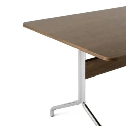 Pavilion AV18 Matbord 160x90 cm, Valnöt/Krom