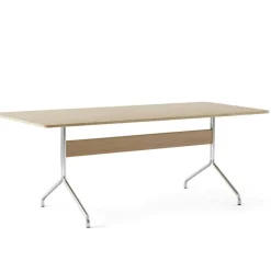 &Tradition Matbord Och Barbord-Pavilion AV19 Matbord 200x90 cm, Valnöt/Krom