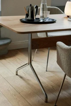 &Tradition Matbord Och Barbord-Pavilion AV19 Matbord 200x90 cm, Valnöt/Krom