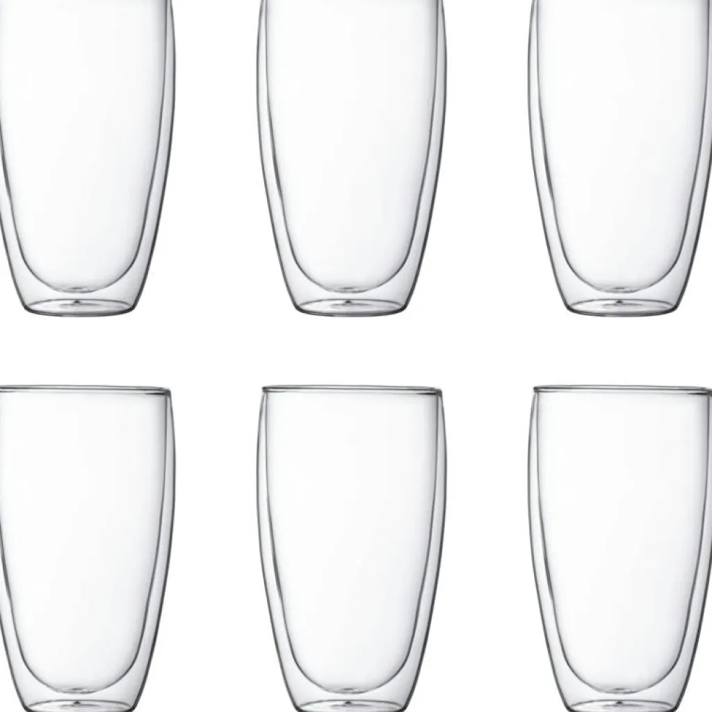 Bodum Kaffekoppar-PAVINA Dubbelväggade Glas 35 cl, 6-Pack