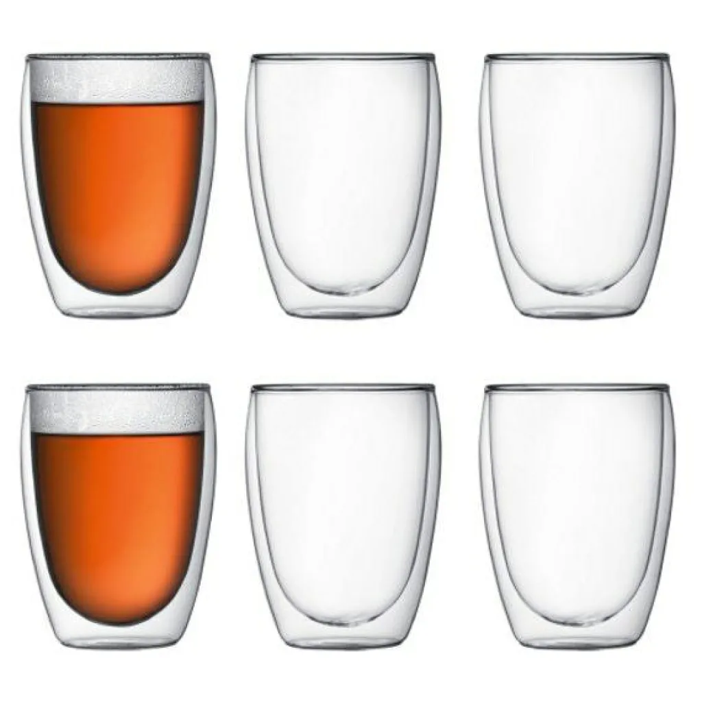 Bodum Kaffekoppar-PAVINA Dubbelväggade Glas 35 cl, 6-Pack