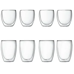 Bodum Dricksglas|Glöggmuggar-Pavina Dubbelväggade Glas Set Med 8