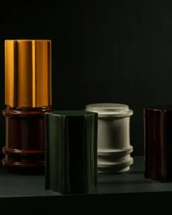 Serax Sidobord & Avlastningsbord-Pawn Sidobord Geometrical, Mörkröd