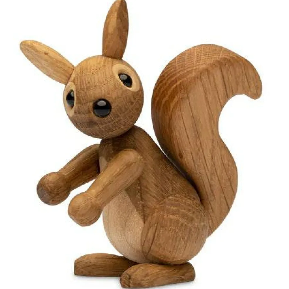 Peanut Träfigur Ekorre