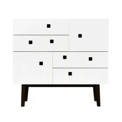 Zweed Byråer-Peep B1 Byrå, Slate Grey/Svart