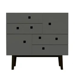 Zweed Byråer-Peep B1 Byrå, Slate Grey/Svart