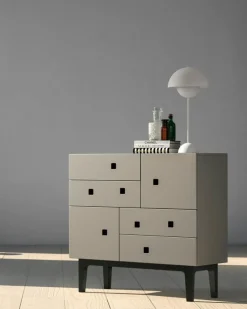 Zweed Byråer-Peep B1 Byrå, Slate Grey/Svart