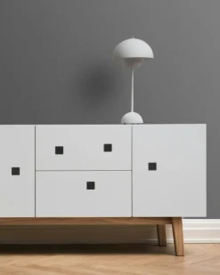 Peep M2 Mediabänk, Slate Grey/Ekben