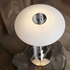 PH 2/1 Bordslampa Portabel, Krompläterad