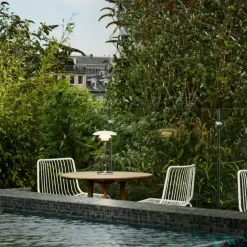 PH 2/1 Bordslampa Portabel, Krompläterad