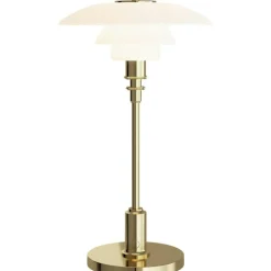 PH 2/1 Bordslampa Portabel, Krompläterad