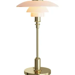 PH 2/1 Bordslampa Portabel, Krompläterad