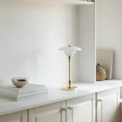 PH 2/1 Bordslampa Portabel, Krompläterad