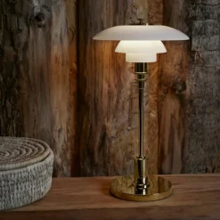 PH 2/1 Bordslampa Portabel, Krompläterad