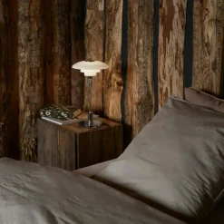 PH 2/1 Bordslampa Portabel, Krompläterad