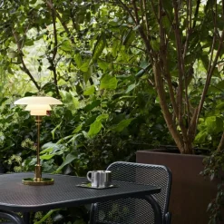 PH 2/1 Bordslampa Portabel, Krompläterad