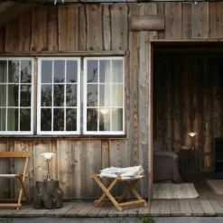 PH 2/1 Bordslampa Portabel, Krompläterad