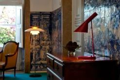 Louis Poulsen Golvlampor-PH 80 Golvlampa Med Dimmer, Vit Opal Akryl / Svart