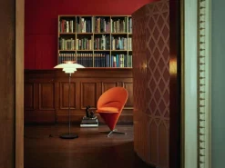 Louis Poulsen Golvlampor-PH 80 Golvlampa Med Dimmer, Vit Opal Akryl / Svart