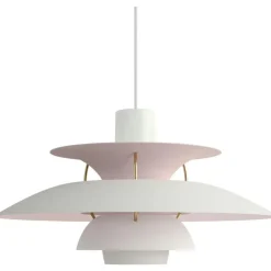 PH 5 Pendel Anniversary Edition, Mattvit / Pale Rose