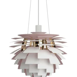 Louis Poulsen Pendellampor-PH Artichoke Pendel Anniversary Edition 600 mm, Mattvit / Pale Rose