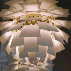 Louis Poulsen Pendellampor-PH Artichoke Pendel Anniversary Edition 600 mm, Mattvit / Pale Rose