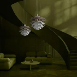 Louis Poulsen Pendellampor-PH Artichoke Pendel Anniversary Edition 600 mm, Mattvit / Pale Rose