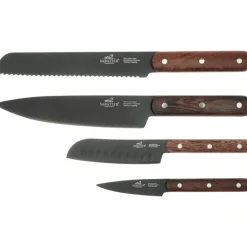 Lion Sabatier Knivset-Phenix Knivset 4 Delar, Wengéträ