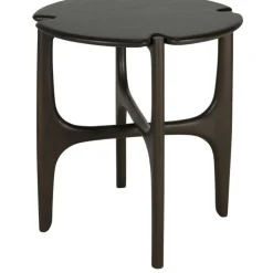 Ethnicraft Sidobord & Avlastningsbord-PI Sidobord Ø47 cm, Mahogny