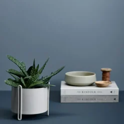 Woud Krukor-Pidestall Kruka Ø40 cm, Svart