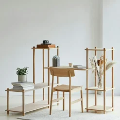 Woud Krukor-Pidestall Kruka Ø40 cm, Svart