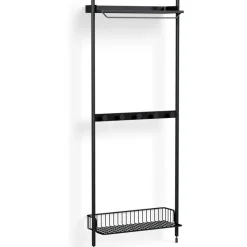 HAY Modulära Hyllsystem-Pier System 1041 1 column, PS Black / Black