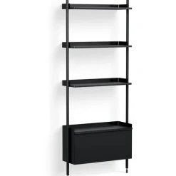 HAY Modulära Hyllsystem-Pier System 131 1 column, PS Black / Black