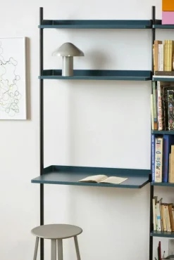 HAY Skrivbord|Modulära Hyllsystem-Pier System 11 1 column, PS White / Aluminium