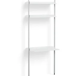 HAY Skrivbord|Modulära Hyllsystem-Pier System 11 1 column, PS White / Aluminium