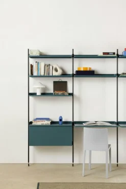 HAY Modulära Hyllsystem-Pier System 132 2 columns, PS Black / Black