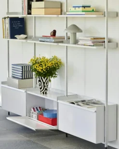 HAY Modulära Hyllsystem-Pier System 132 2 columns, PS Black / Black