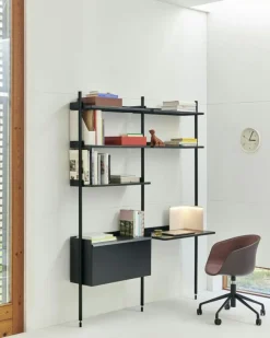 HAY Modulära Hyllsystem-Pier System 12 2 columns, PS Black / Black