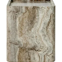 GUBI Soffbord-Pietra Sidobord 33x33 cm, Travertin