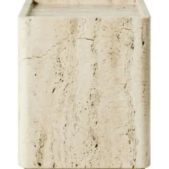 GUBI Soffbord-Pietra Sidobord 33x33 cm, Travertin