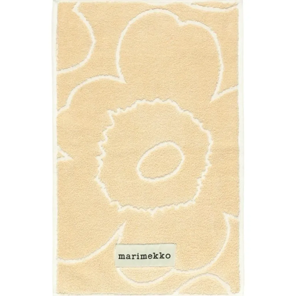 Marimekko Handdukar & Badlakan-Piirto Unikko Gästhandduk Straw / Off-white, 30x50 cm
