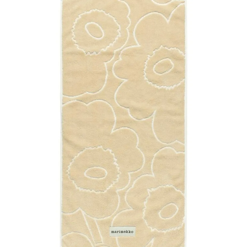 Marimekko Handdukar & Badlakan-Piirto Unikko Gästhandduk Straw / Off-white, 30x50 cm