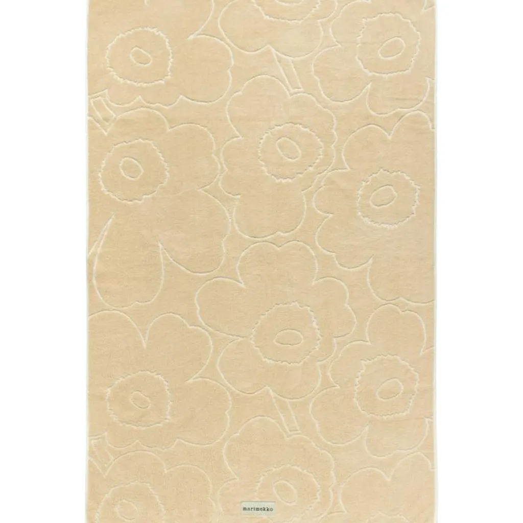Marimekko Handdukar & Badlakan-Piirto Unikko Gästhandduk Straw / Off-white, 30x50 cm