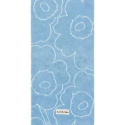Marimekko Handdukar & Badlakan-Piirto Unikko Handduk Ljusblå / Off-white, 50x100 cm