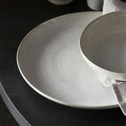 House Doctor Mattallrikar-Pion Middagstallrik 28,5 cm, Svart / Brun