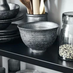 House Doctor Fruktskålar|Salladsskålar-Pion Salladsskål 19,5 cm, Svart / Brun